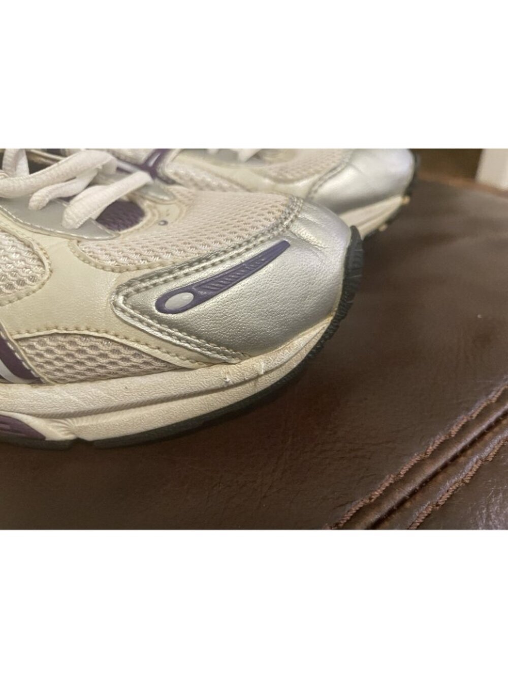 ASICS Womens Running Shoes Size 9 White Gray Purple - Picture 10 of 16